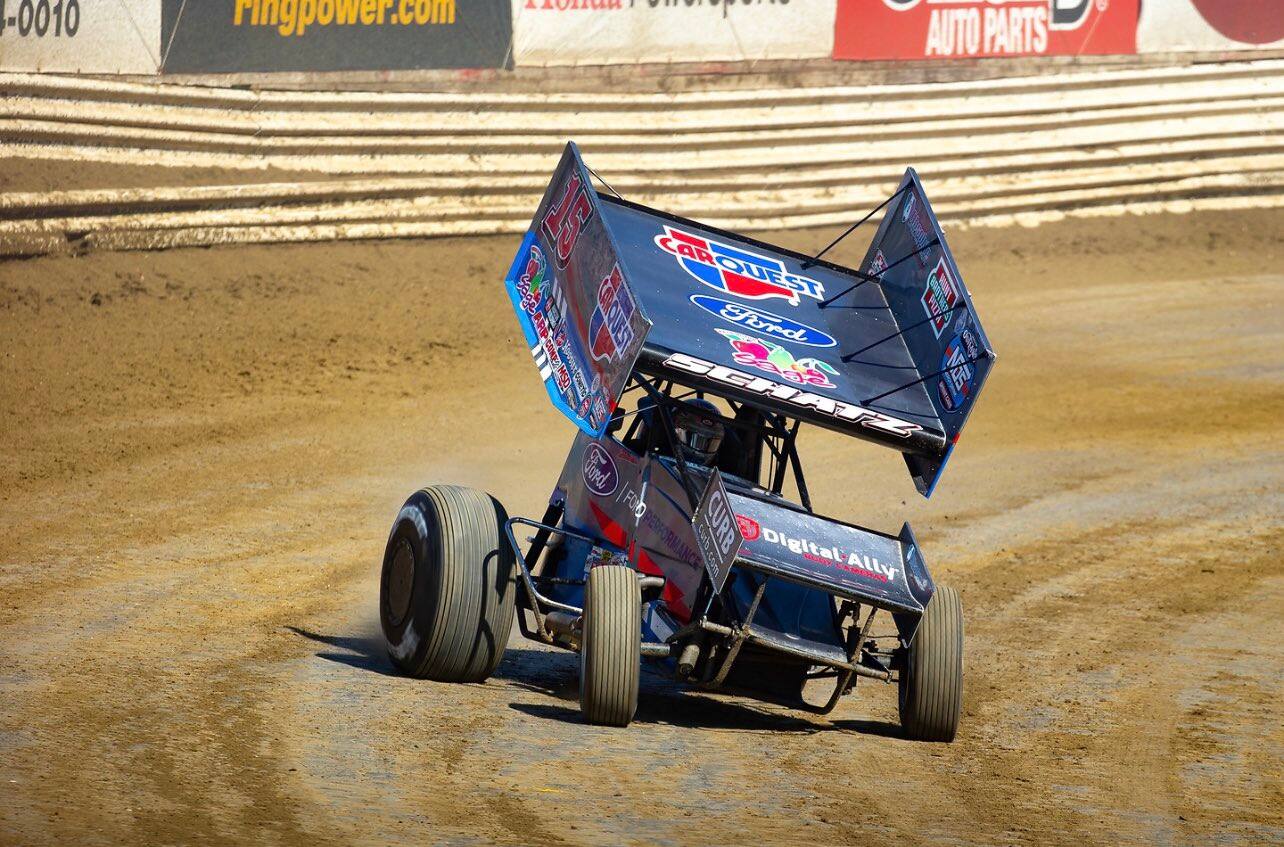 Donny Schatz was fourth at Volusia on Friday and Saturday in World of Outlaws Sprint Car racing. Donny Schatz was fourth at Volusia on Friday and Saturday in World of Outlaws Sprint Car racing.